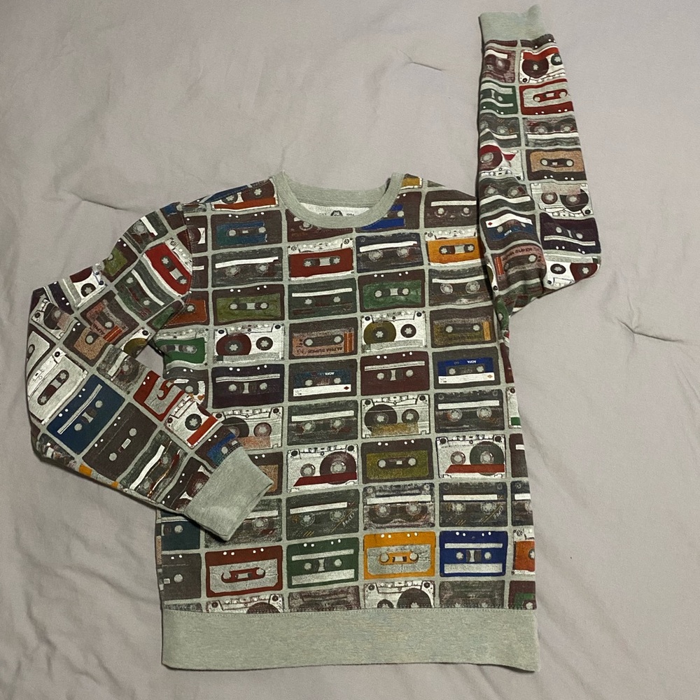 American Rag Cassette Print Sweater